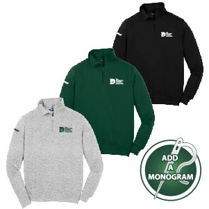 SPORT-TEK QUARTER ZIP SWEATSHIRT W/ MONOGRAM