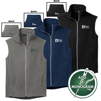 PORT AUTHORITY  MIRCROFLEECE VEST w/ MONOGRAM