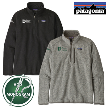 PATAGONIA MENS BETTER SWEATER 1/4 ZIP JACKET w/ MONOGRAM