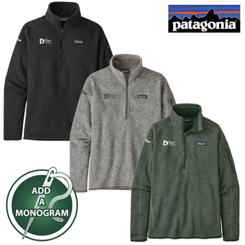PATAGONIA  LADIES BETTER SWEATER 1/4 ZIP JACKET w/ MONOGRAM