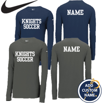 MEN'S NIKE Dri-FIT LONGSLEEVE TEE w/ CUSTOM NAME