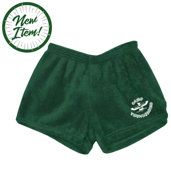 FUZZY BUNK SHORTS WITH LOGO