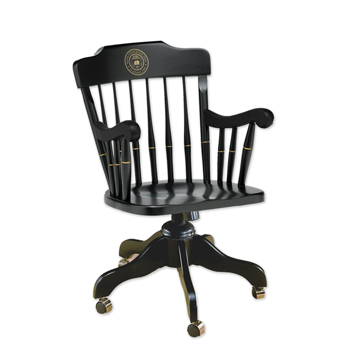 ALL BLACK STANDARD SWIVEL YALE CLUB ALUMNI CHAIR