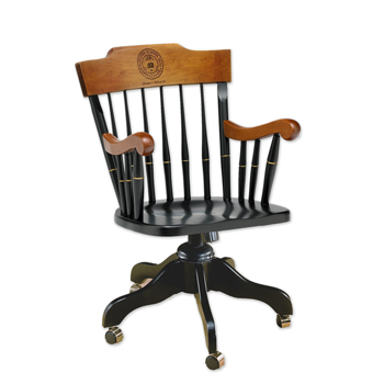CHERRY ACCENT STANDARD SWIVEL YALE CLUB ALUMNI CHAIR