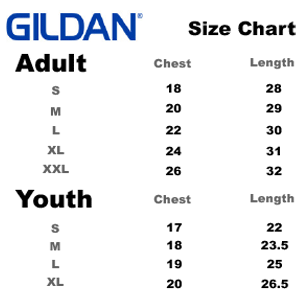 GILDAN SIZING CHART