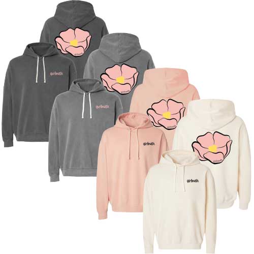 PIGMENT DYED HOODED SWEATSHIRT