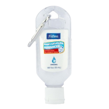 1.86 OZ HAND SANITIZER W/ CARIBINER CLIP