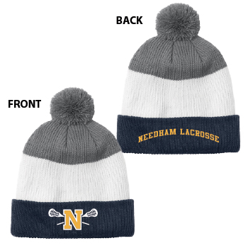 COZY STRIPED POM BEANIE