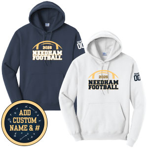 CORE FLEECE PULLOVER HOODED SWEATSHIRT w/ NAME & NUMBER