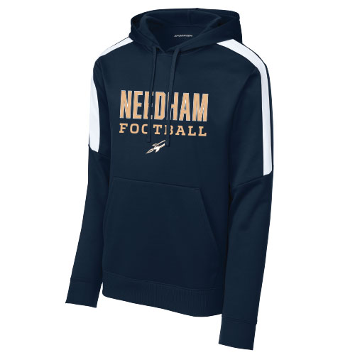 SPORT WICK STRIPED FLEECE PULLOVER HOODIE