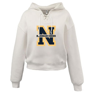 WOMEN'S LACE-UP HOODIE - CHEER TEAM
