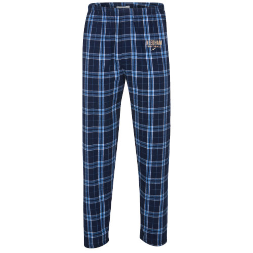 FLANNEL JAMM PANTS IN NAVY AND COLUMBIA PLAID