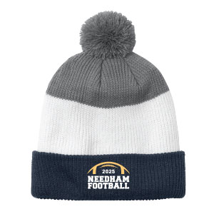 COZY STRIPED POM BEANIE