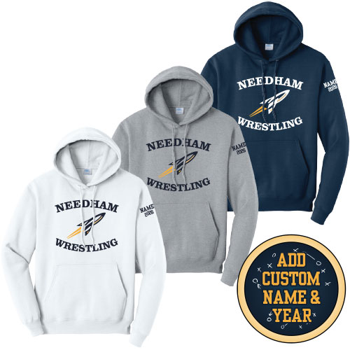 PULLOVER HOODED SWEATSHIRT W/ MONOGRAMMED NAME & YEAR