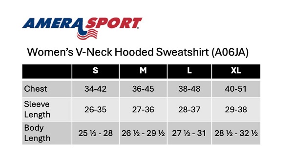 A06JA SIZING CHART