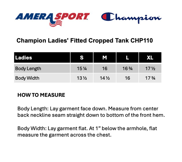 CHP110 SIZING CHART