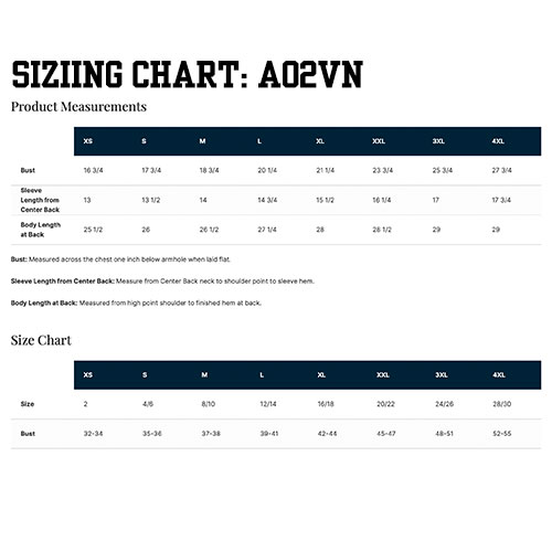 SIZING A07VN
