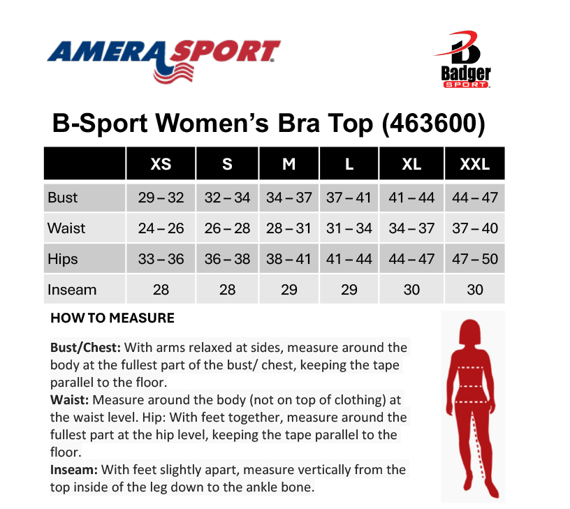 BS463600 SIZING CHART