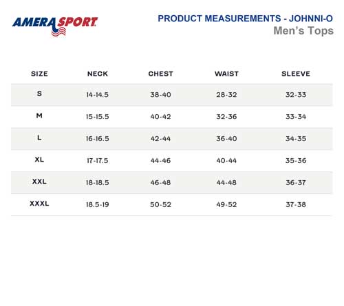 MEN'S JOHNNIE-O SIZING CHART