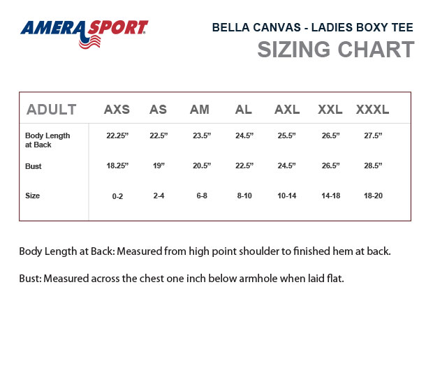 SIZING LADIES BOXY TEE
