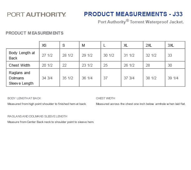 SIZING J33