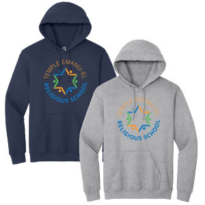 HEAVYWEIGHT HOODED SWEATSHIRT - RELIGIOUS SCHOOL LOGO