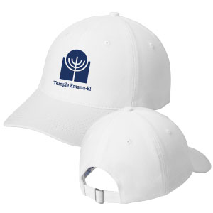 BRUSHED TWILL LOW PROFILE CAP - TEMPLE EMANU-EL LOGO